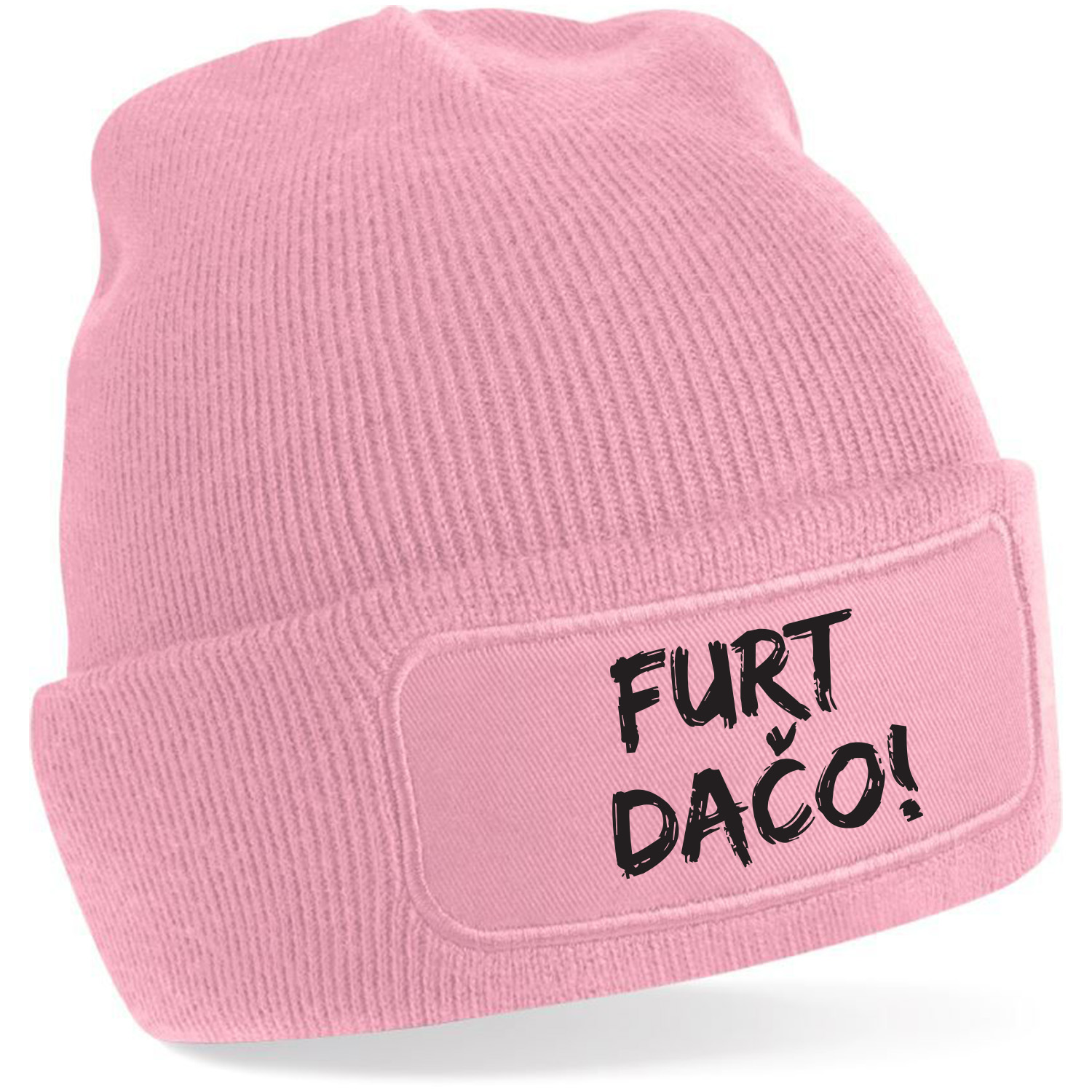 Zimná čiapka s potlačou "Furt dačo!"