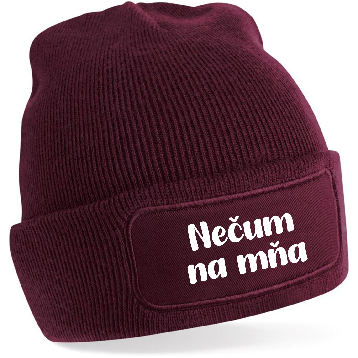 Zimná čiapka s potlačou "Nečum na mňa"