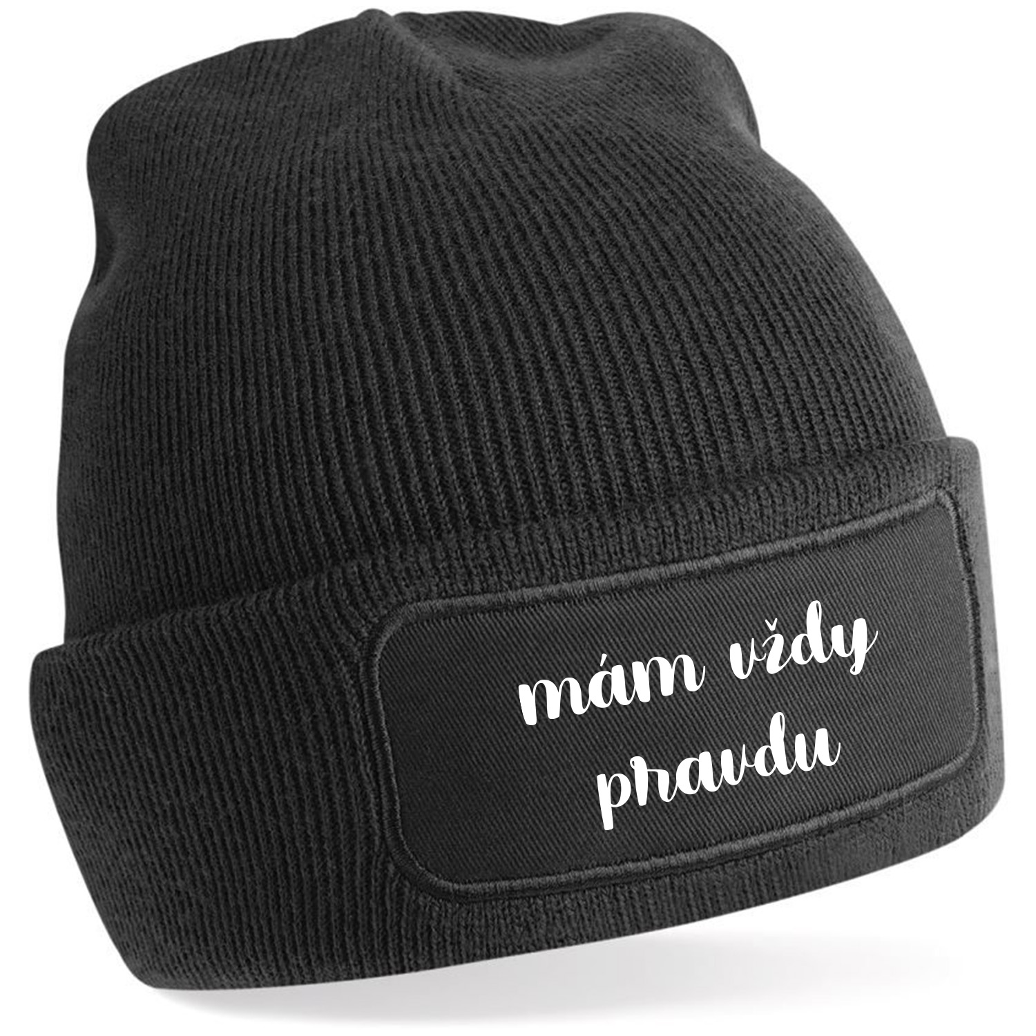 Zimná čiapka s potlačou "mám vždy pravdu"