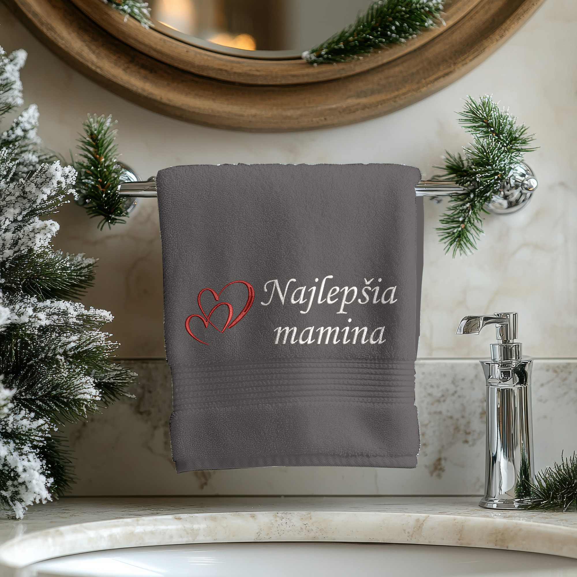 Osuška s výšivkou Najlepšia mamina