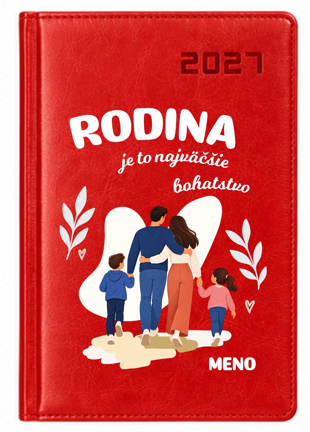 Personalizovaný diár s menom 2027 - Rodina je to najväčšie bohatstvo