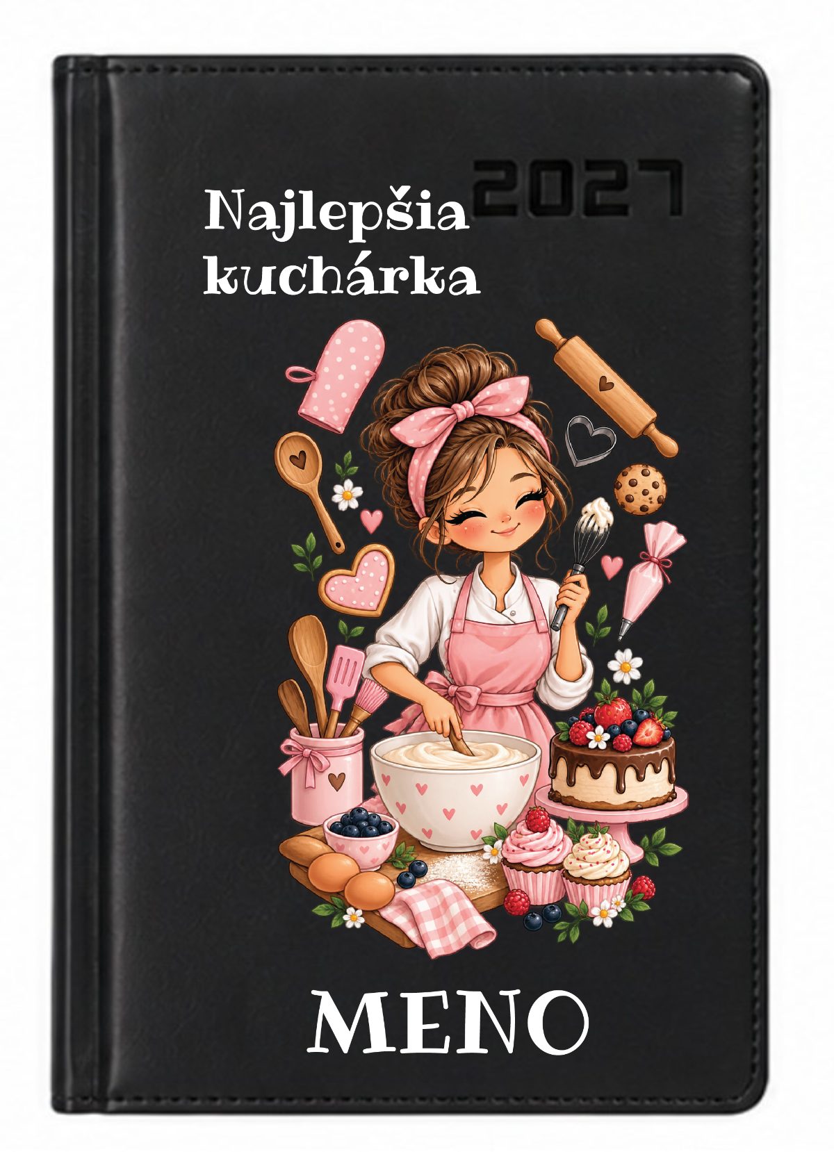Personalizovaný diár s menom 2027 - Najlepšia kuchárka