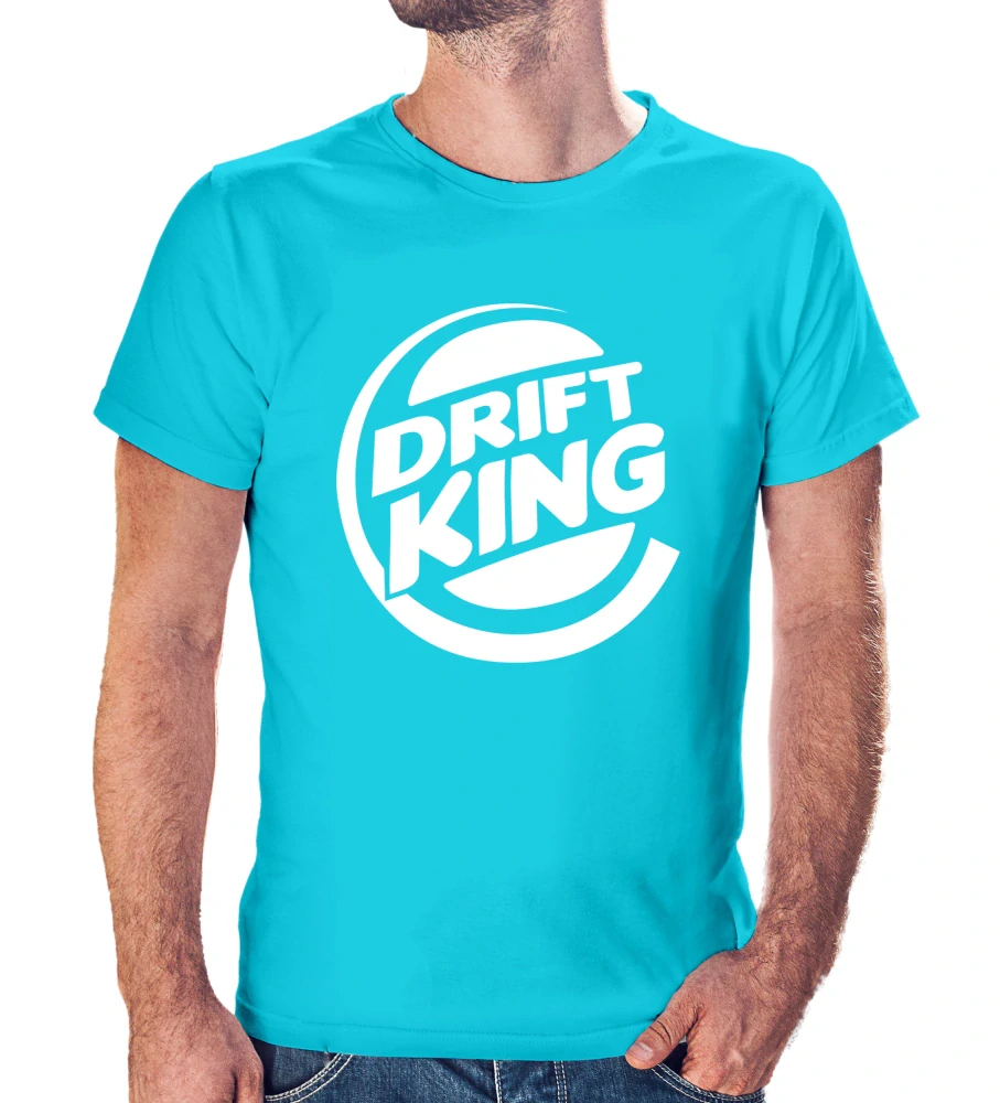 Vtipné tričko s potlačou "Drift king" (Tričko s kvalitnou potlačou)