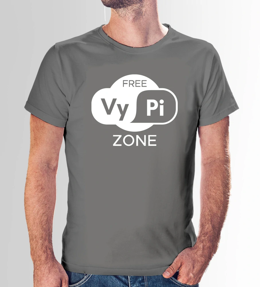 Vtipné tričko s potlačou "VyPi zone" (Tričko s kvalitnou potlačou)