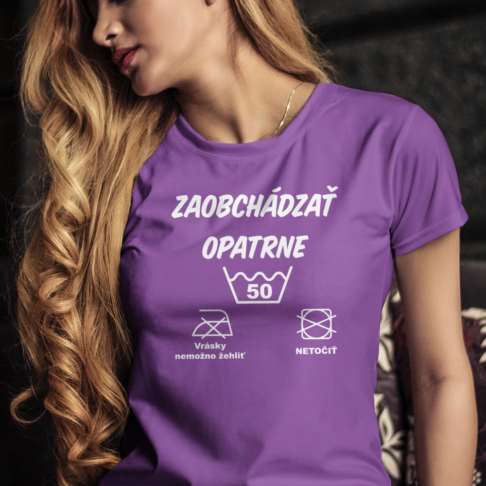 Vtipné tričko s potlačou "Zaobchádzať opatrne s vekom na želanie"