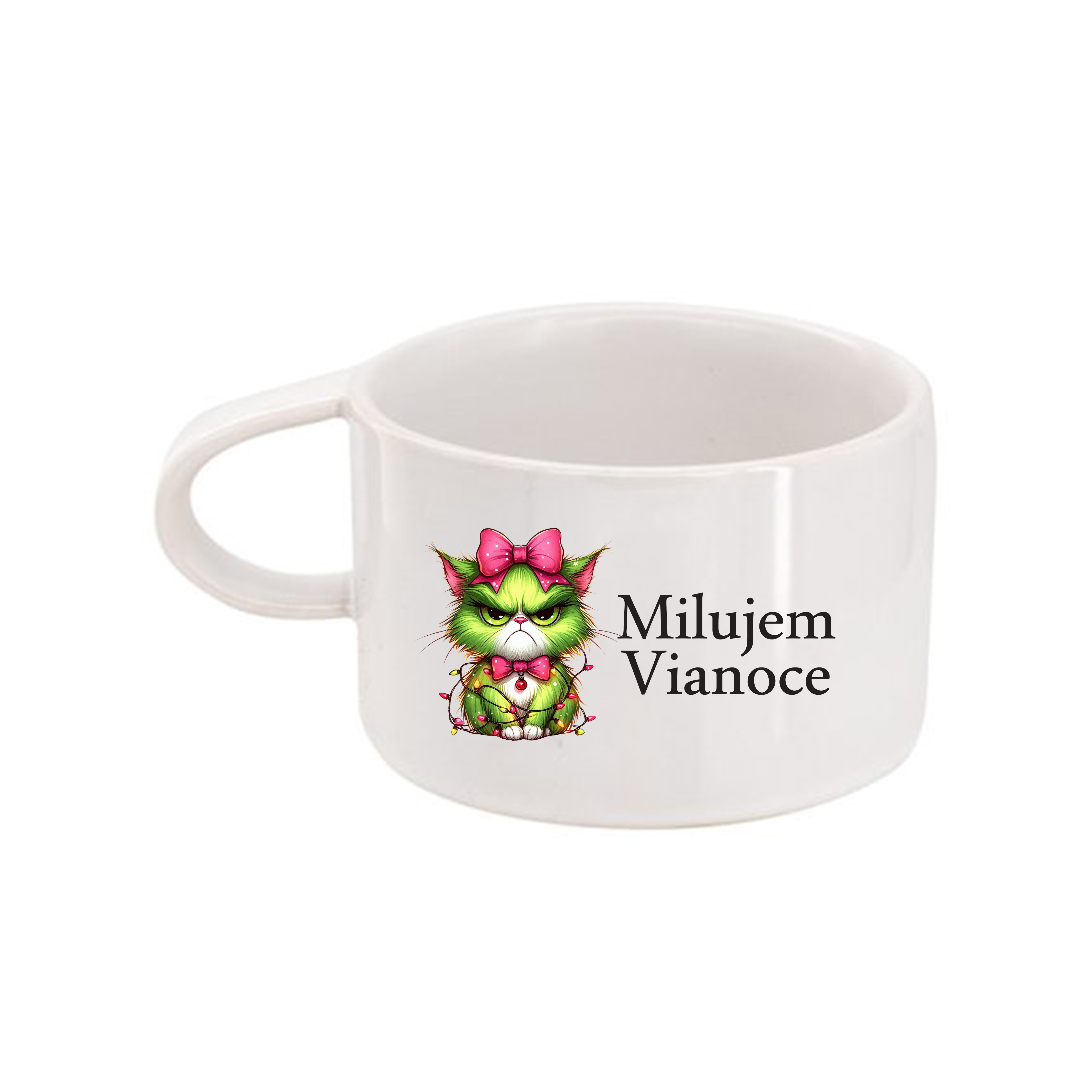 Hrnček makrónka Milujem Vianoce
