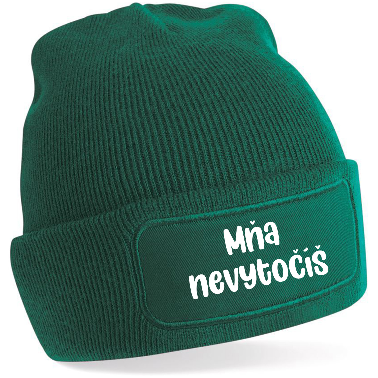 Zimná čiapka s potlačou "Mňa nevytočíš"