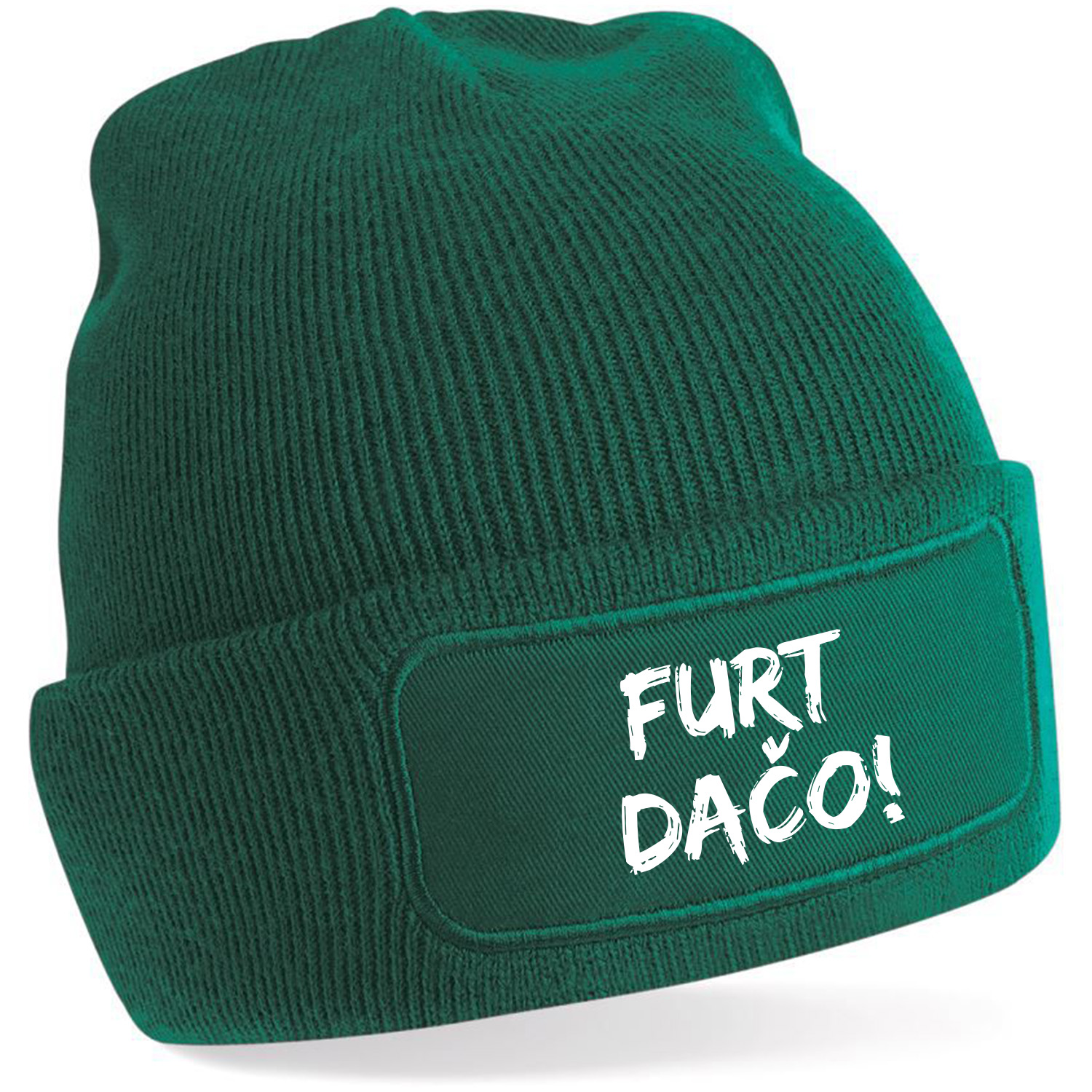 Zimná čiapka s potlačou "Furt dačo!"