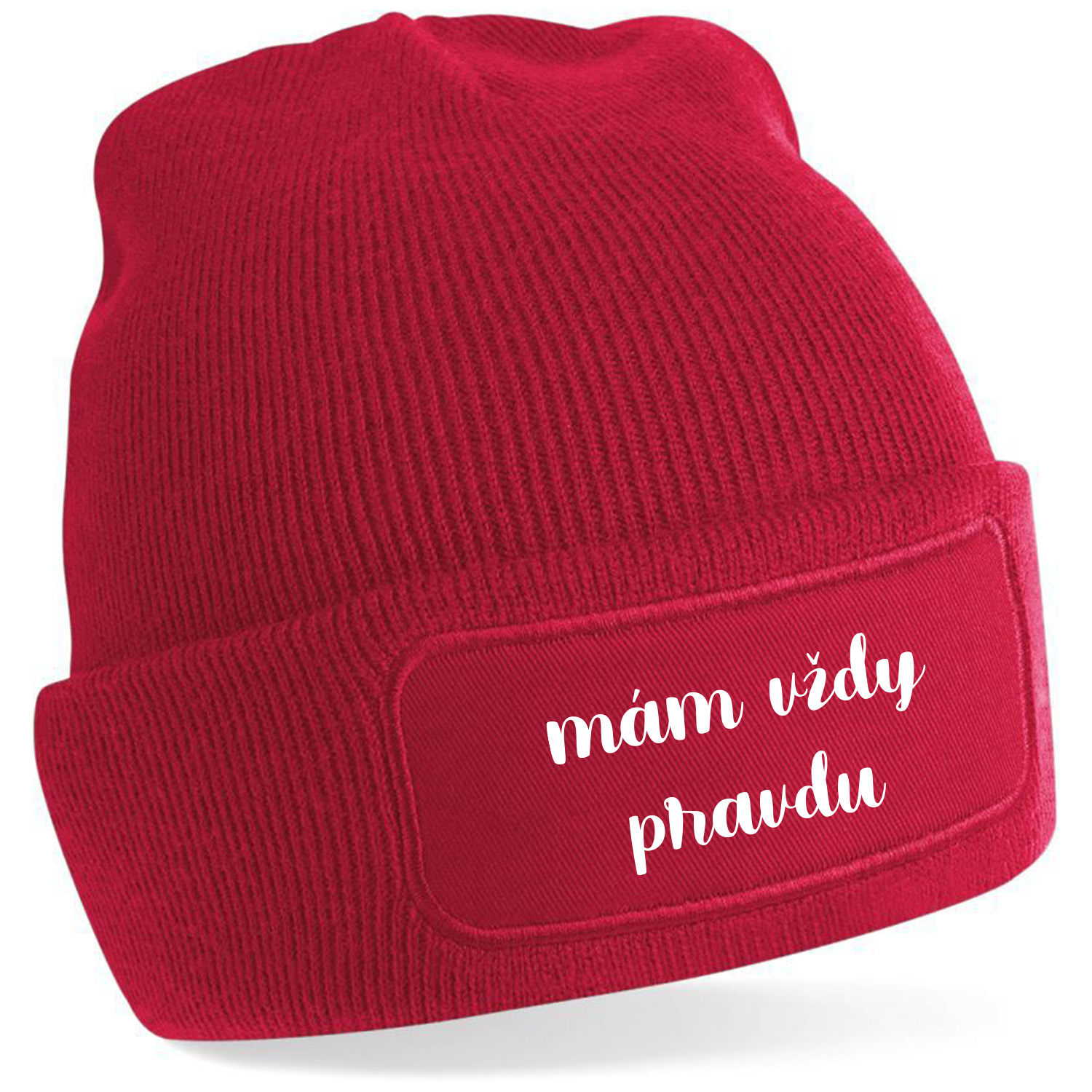 Zimná čiapka s potlačou "mám vždy pravdu"