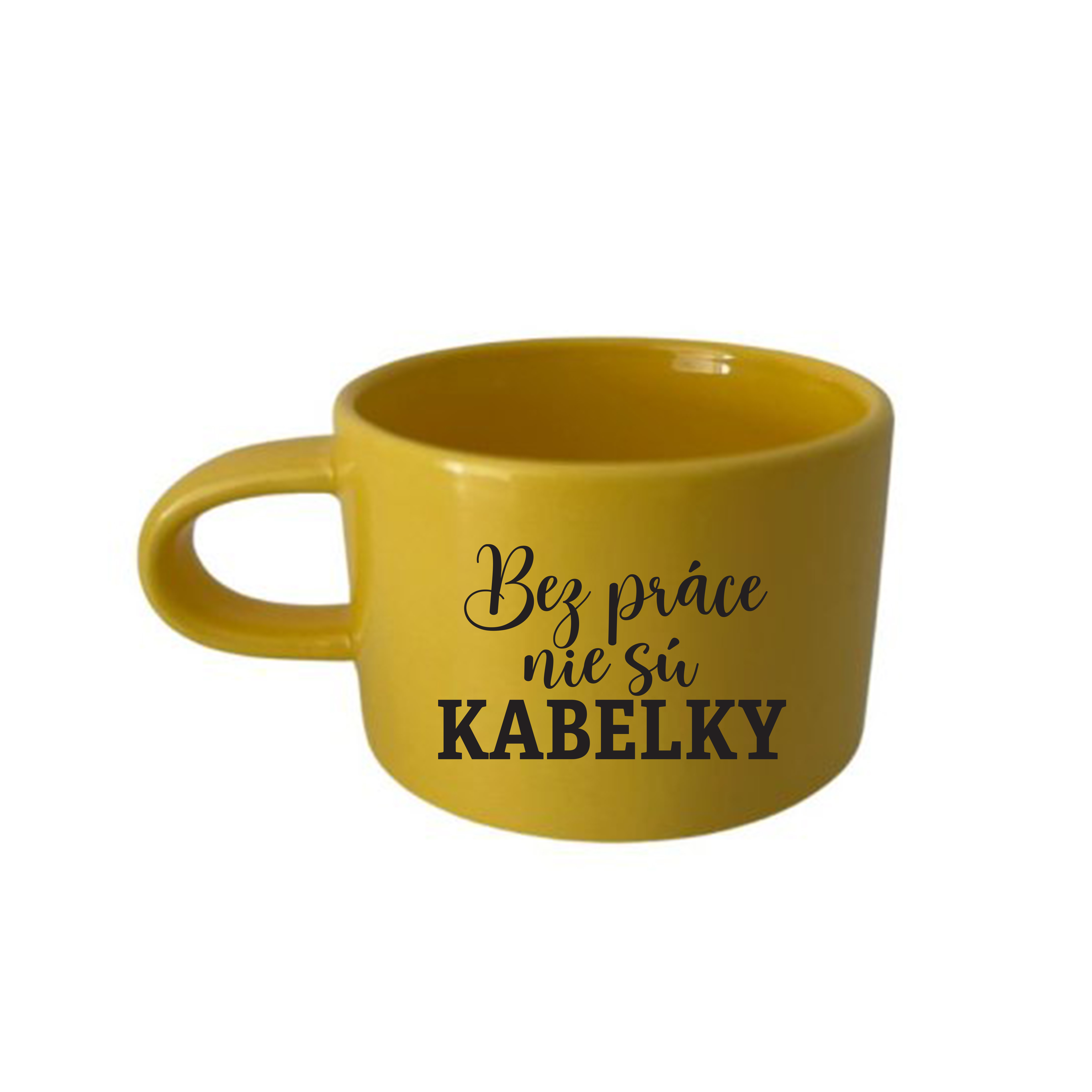Hrnček makrónka Bez práce nie sú KABELKY