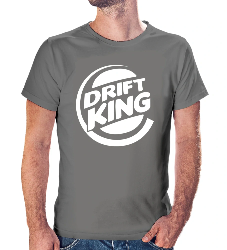 Vtipné tričko s potlačou "Drift king" (Tričko s kvalitnou potlačou)
