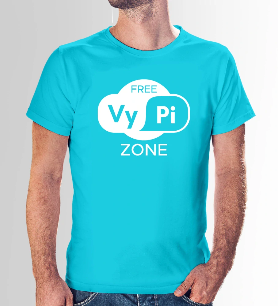 Vtipné tričko s potlačou "VyPi zone" (Tričko s kvalitnou potlačou)