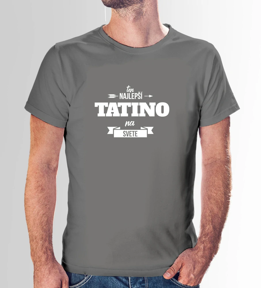 Vtipné tričko s potlačou "Najlepší tatino na svete"