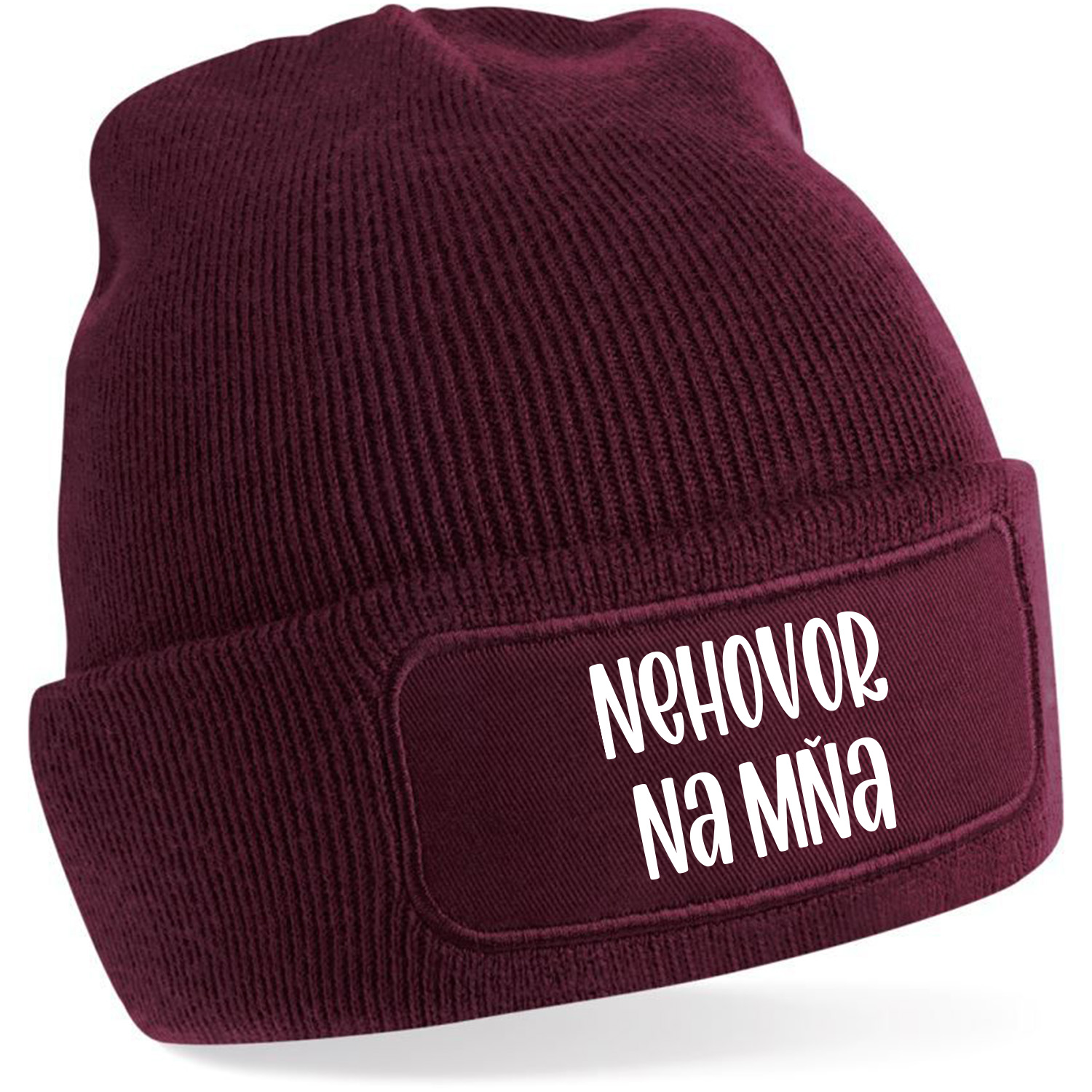 Zimná čiapka s potlačou "Nehovor na mňa"