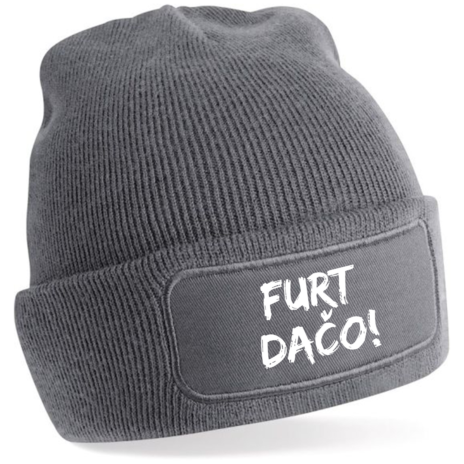 Zimná čiapka s potlačou "Furt dačo!"
