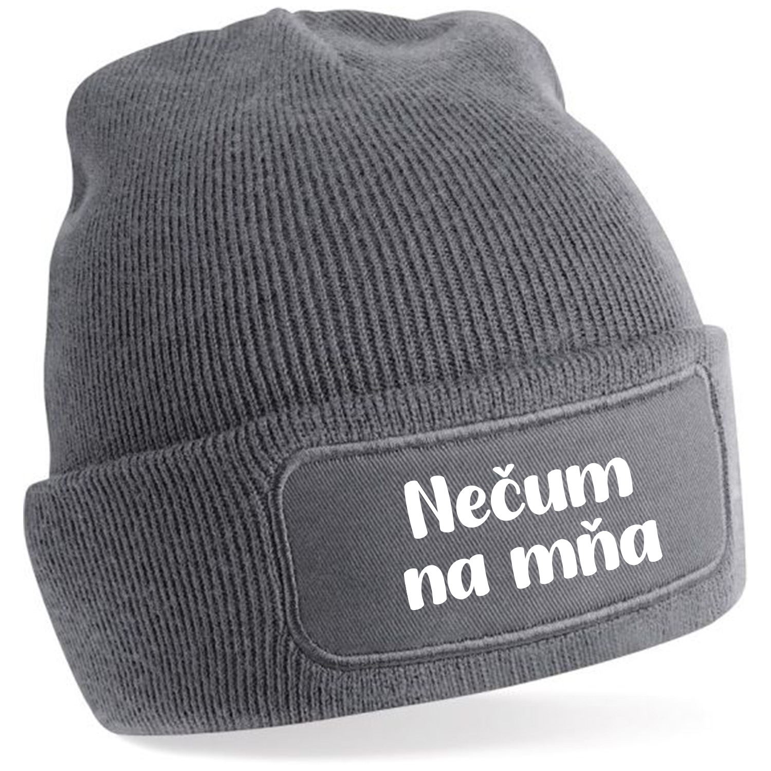 Zimná čiapka s potlačou "Nečum na mňa"