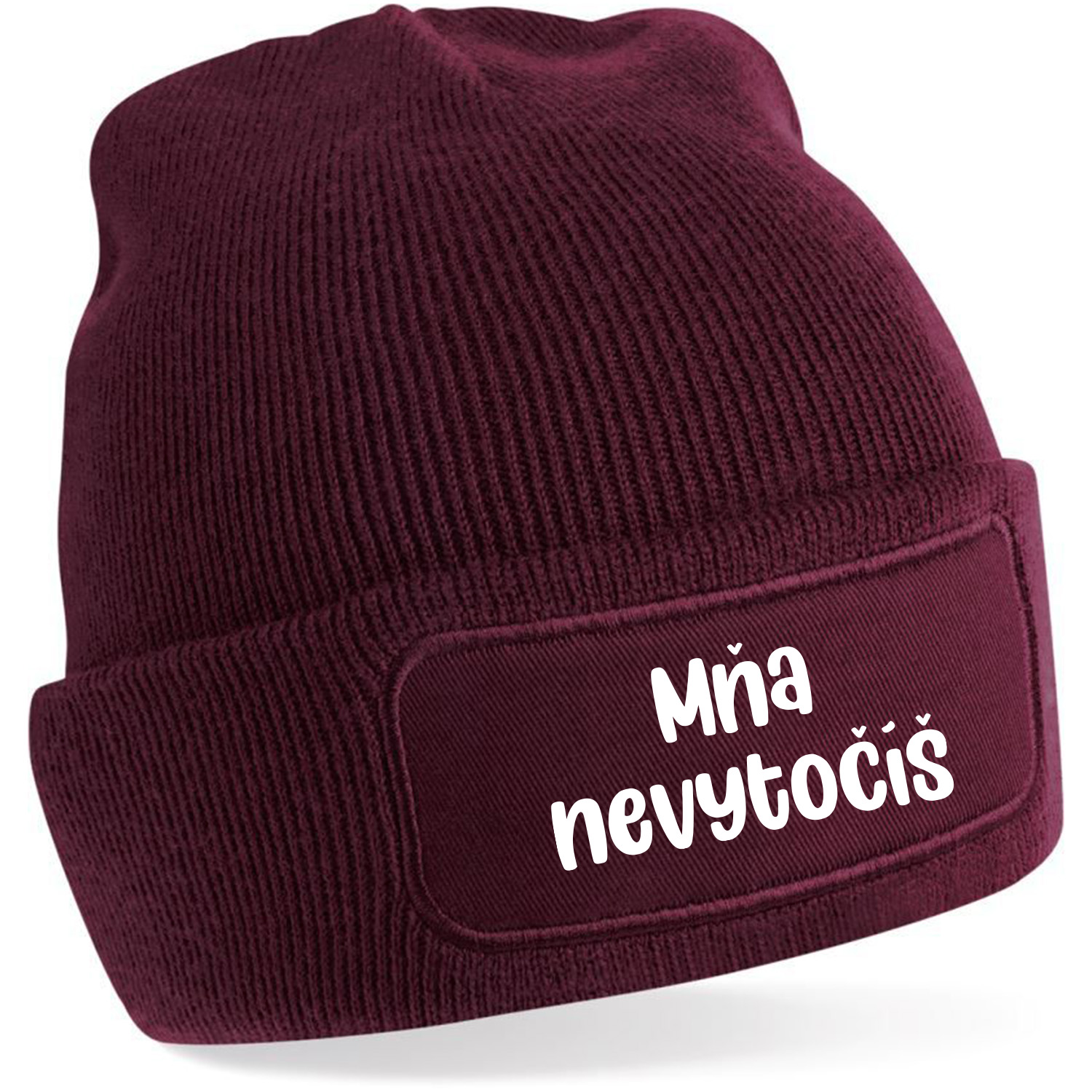 Zimná čiapka s potlačou "Mňa nevytočíš"