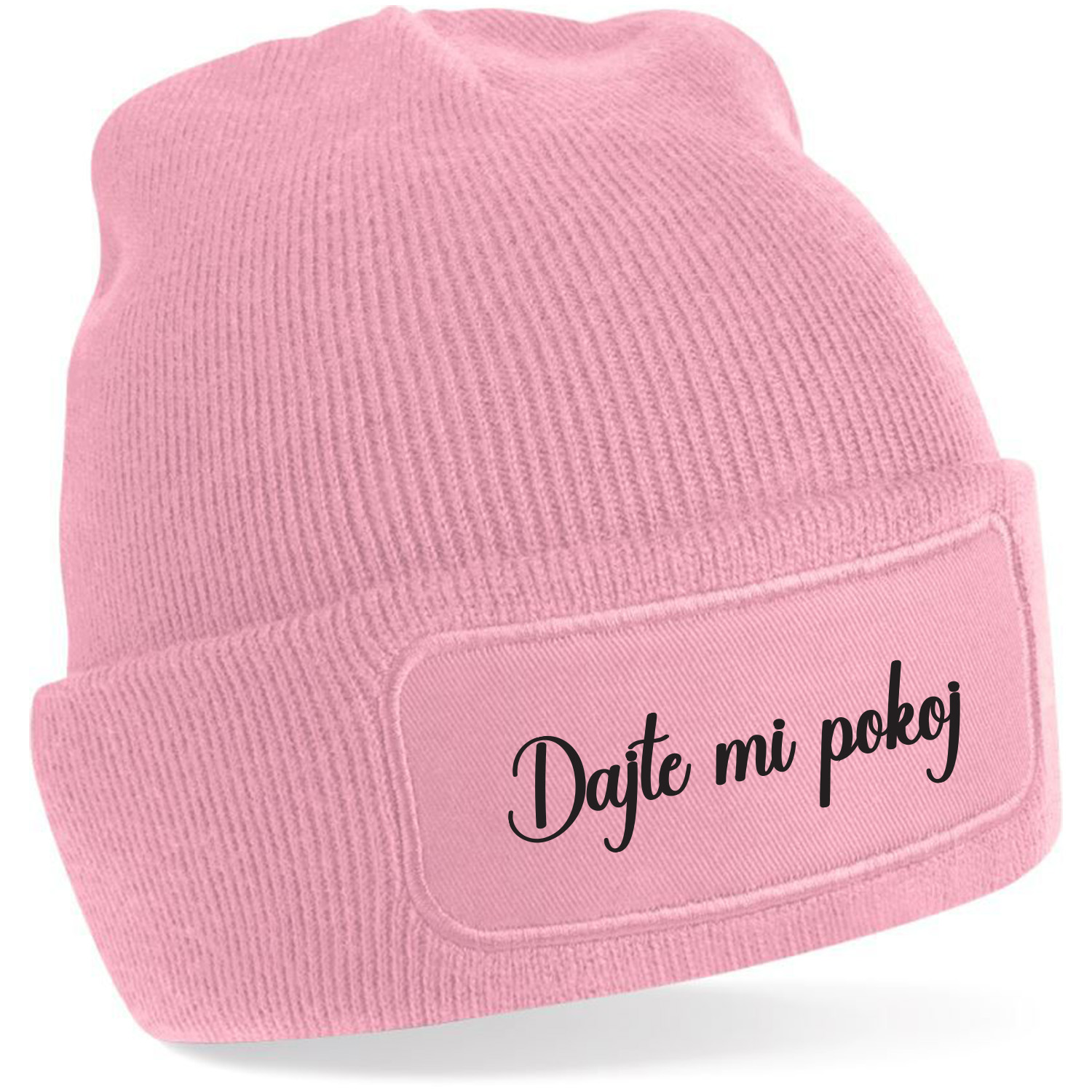 Zimná čiapka s potlačou "Dajte mi pokoj"