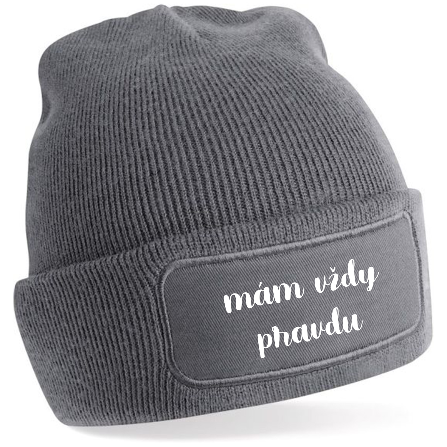 Zimná čiapka s potlačou "mám vždy pravdu"