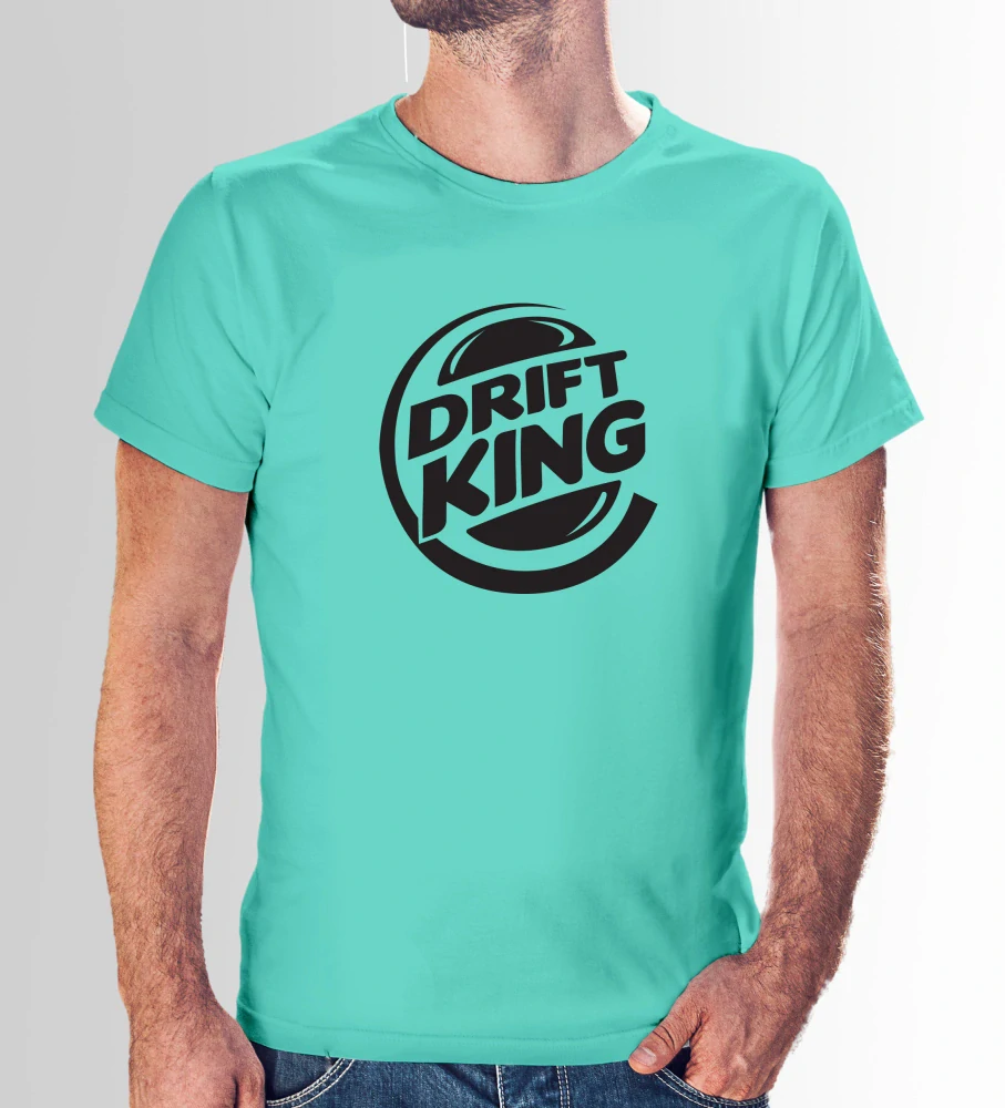 Vtipné tričko s potlačou "Drift king" (Tričko s kvalitnou potlačou)
