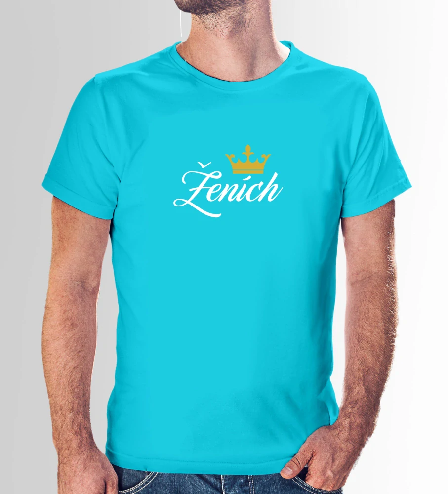 Vtipné tričko s potlačou "Ženích"