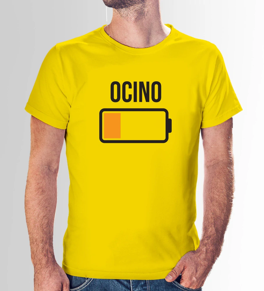 Vtipné tričko s potlačou "Ocino baterka"