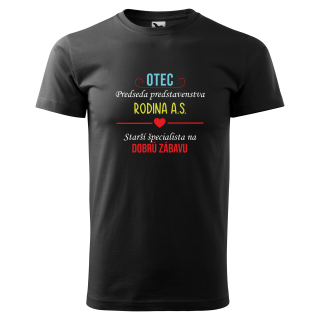 Vtipné tričko s potlačou "Otec predseda predstavenstva"