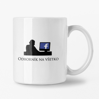 Hrnček s potlačou Odborník na všetko