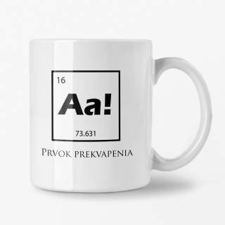 Hrnček s potlačou Prvok prekvapenia