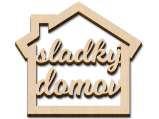 Drevený výrez Sladký domov