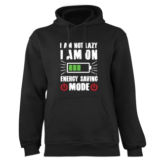 Mikina s potlačou "I am not lazy"