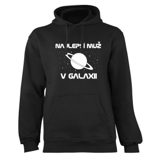 Mikina s potlačou "Najlepší muž v galaxii"