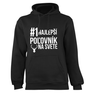 Mikina s potlačou "Najlepší poľovník na svete"