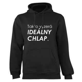 Mikina s potlačou "Takto vyzerá ideálny chlap"