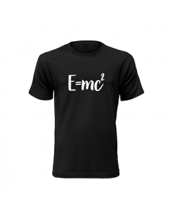 Vtipné tričko s potlačou "Emc2"