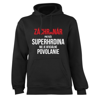 Mikina s potlačou "Záchranár superhrdina"