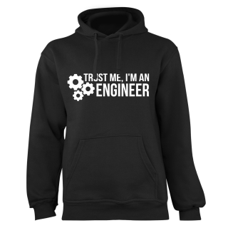 Mikina s potlačou "Trust me, I'm an engineer"