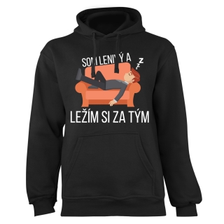 Mikina s potlačou "Som lenivý"
