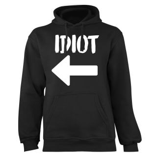 Mikina s potlačou "Idiot"