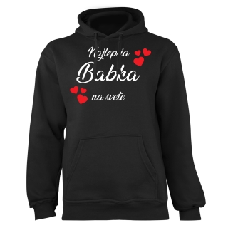Mikina s potlačou "Najlepšia babka na svete"