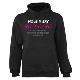 Mikina s potlačou "Moje miery"