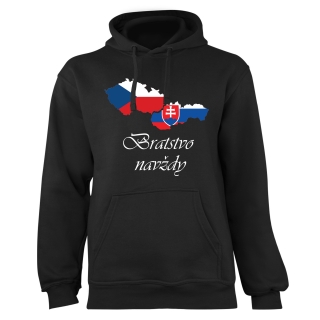 Mikina s potlačou "Česko-Slovensko, bratstvo navždy"