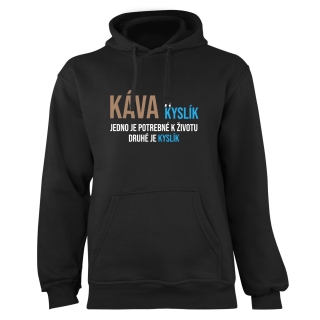 Mikina s potlačou "Káva a kyslík"