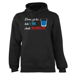 Mikina s potlačou "Doma je tam"