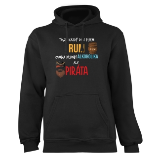 Mikina s potlačou "To že každý deň pijem rum..."