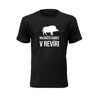 Vtipné tričko s potlačou "Najväčší kanec v revíri"