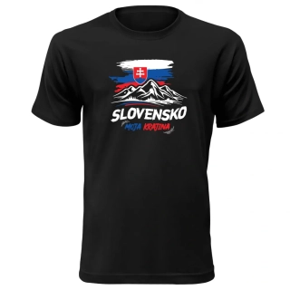 Vtipné tričko s potlačou "Slovensko moja krajina"