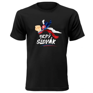 Vtipné tričko s potlačou "Hrdý Slovák"