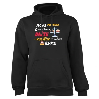 Mikina s potlačou "Vyvážená diéta"
