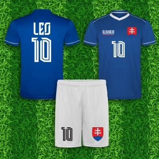 Futbalový dres so šortkami s číslom a menom na želanie